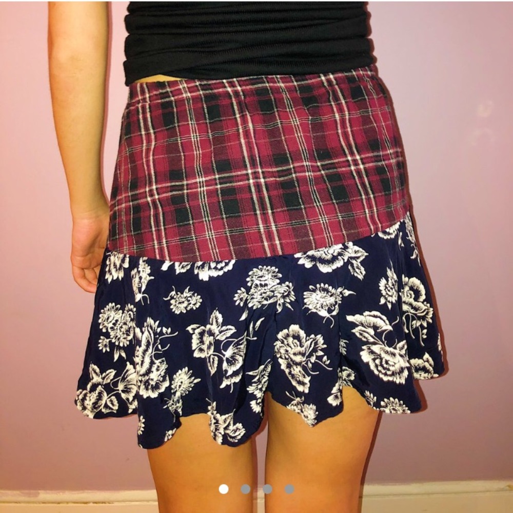🌺LF FURST OF A KIND PLAID MINI SKIRT🌺